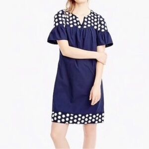 J. Crew Sheath Dress Fringe Dots 🍁